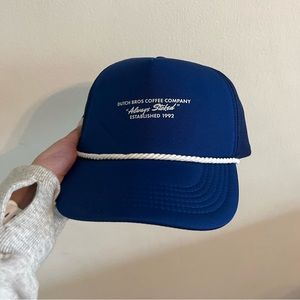 unisex blue Dutch bro’s snap back hat